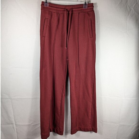 Twenty Montreal 36x34 Burgundy Knit Pants Canada Cotton Minimalist Lounge - Picture 1 of 4